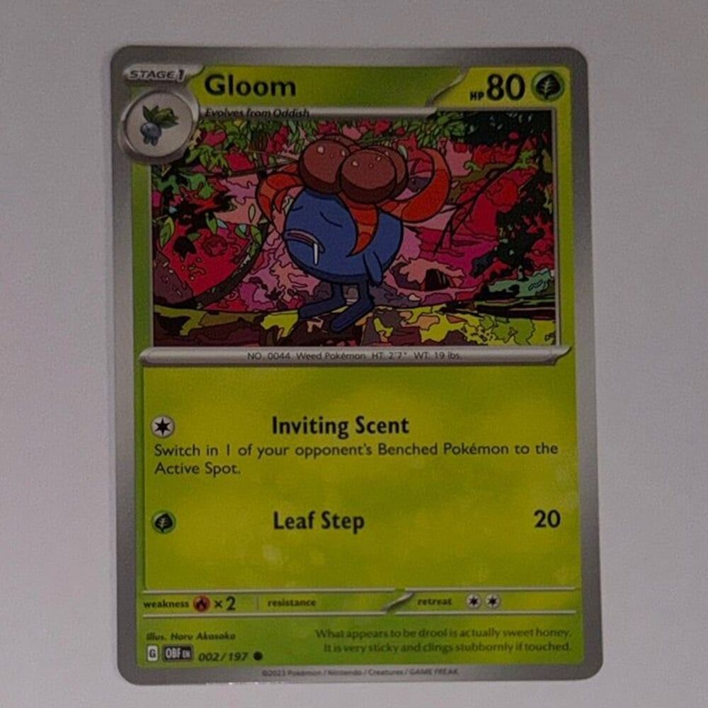 Pokémon Card: Gloom #2/197 (Pokemon Obsidian Flames)